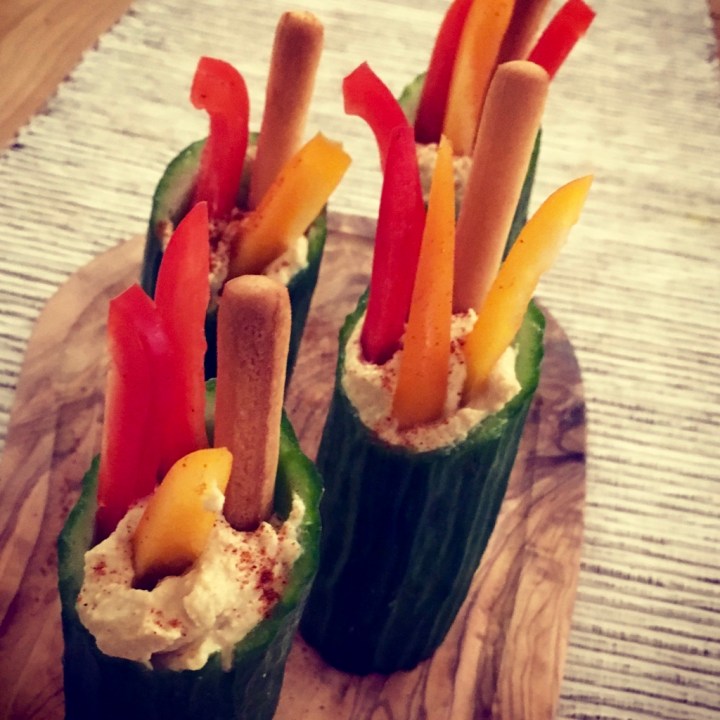 Crudités in a&nbsp;Cucumber!