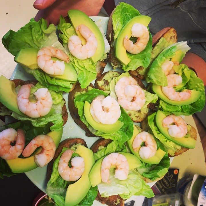 Prawn & Avocado&nbsp;Crostinis