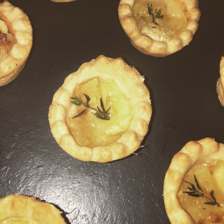 Brie, Pear & Thyme&nbsp;Tartlets