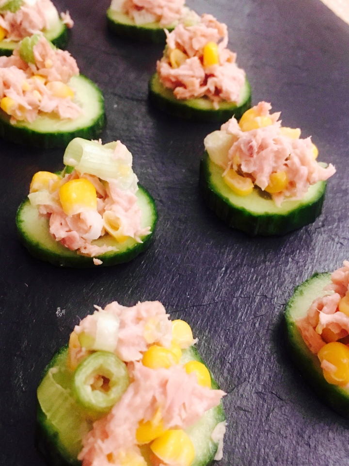 Cucumber with tuna & sweetcorn&nbsp;mayo
