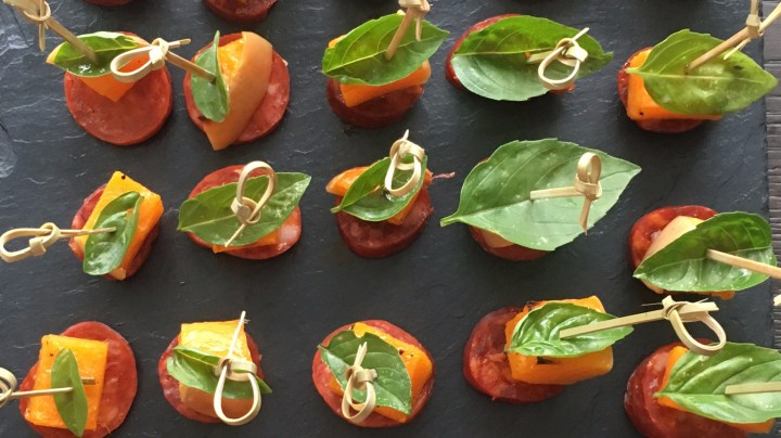 Chorizo, Butternut Squash and Basil&nbsp;Bites
